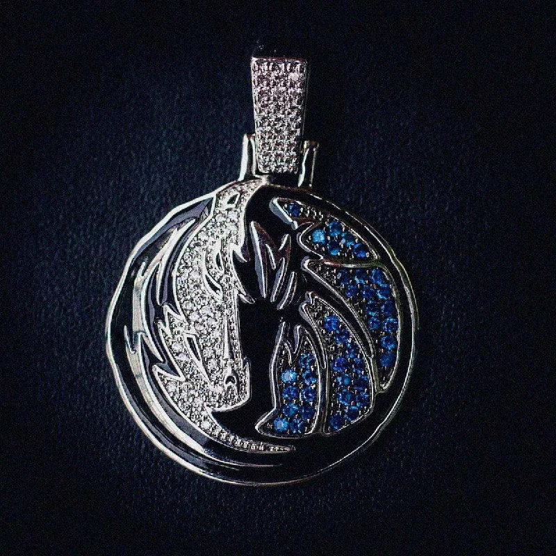 Exclusive Men's Necklaces & Pendants for the Modern Gentleman-Dallas Mavericks Official NBA Logo Pendant