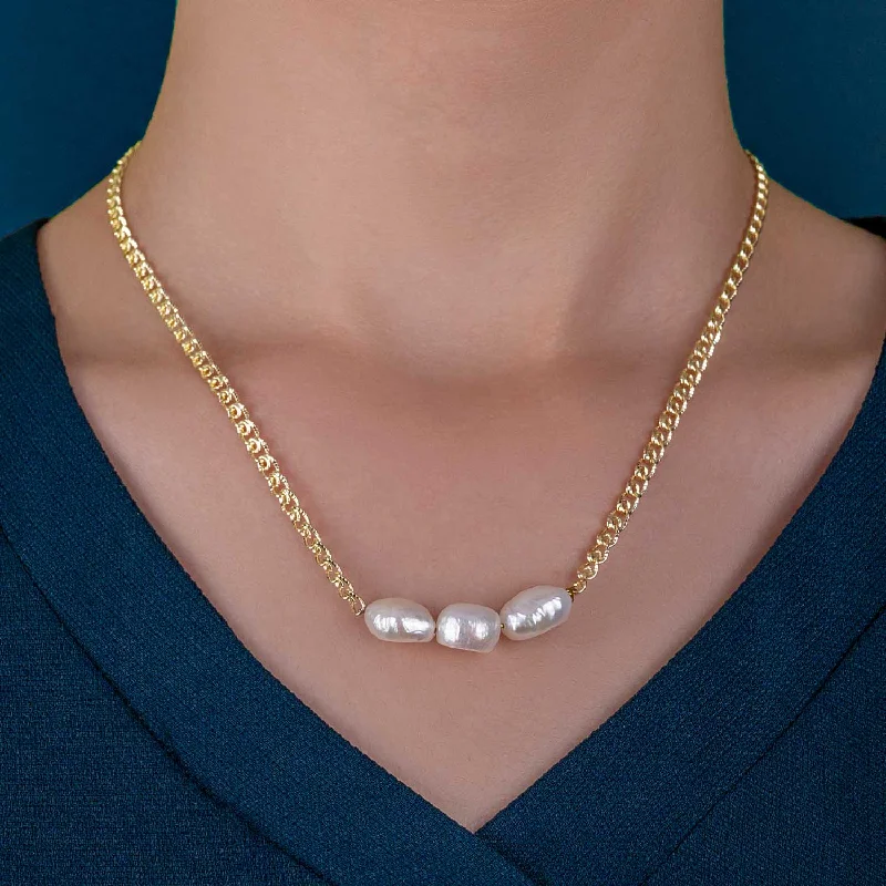 Women's Earrings – Elegant Designs for Every Personality--Andrea Gold Freshwater Pearl Necklace