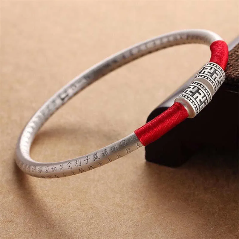 Magnetic Bracelets for Men-Buddha Stones Tibet Om Mani Padme Hum Luck Red String Bracelet Bangle