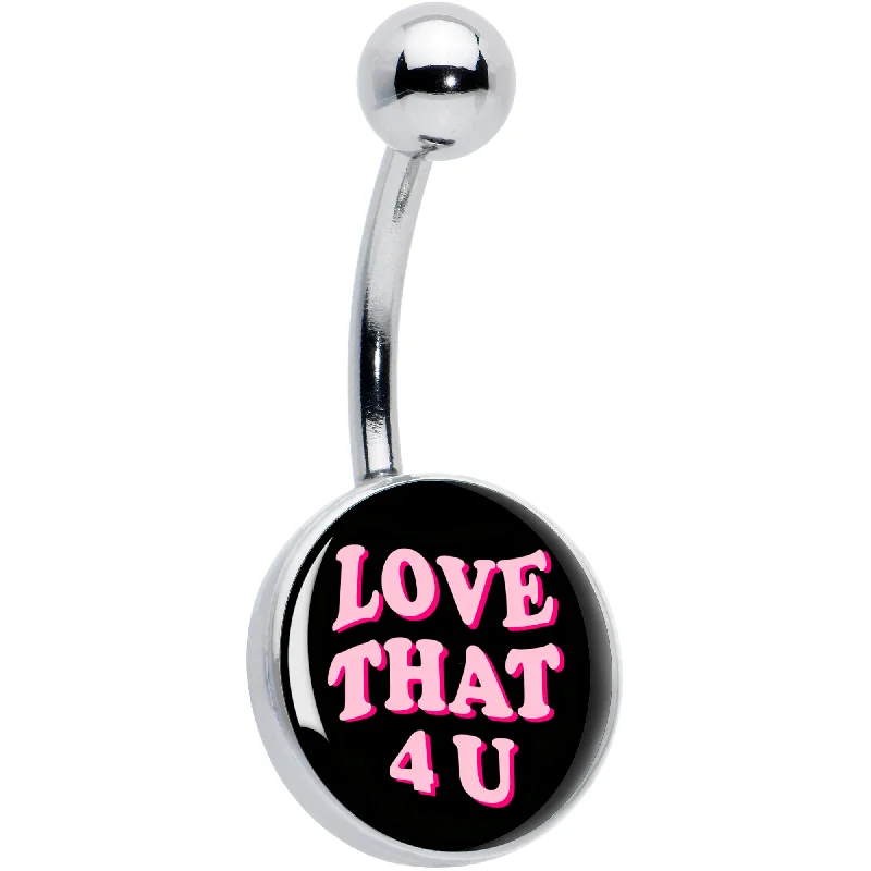 Comfortable Belly Rings for Chic Fashion -Love That 4 You Belly Ring