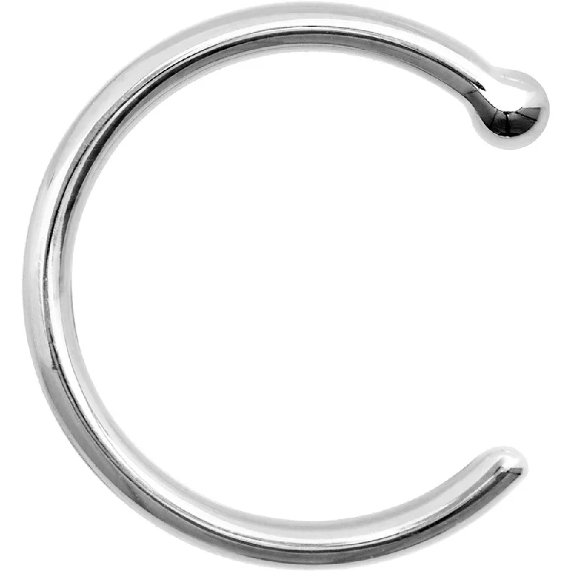 Simple Silver Nose Rings -18 Gauge 5/16 925 Sterling Silver Nose Hoop