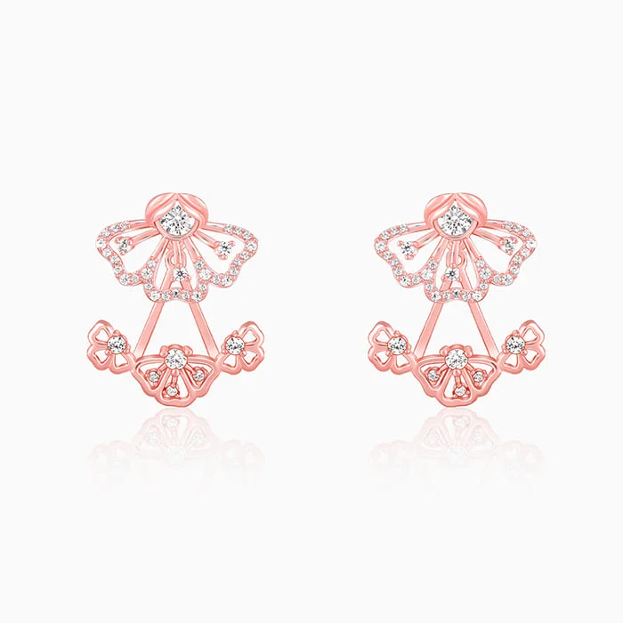 Women's Earrings – Elegant Designs for Every Personality--Rose Gold Eyebright Convertible Earrings