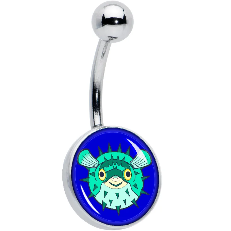 Stylish Belly Rings for Women Who Love Fashion -Pufferfish Belly Ring