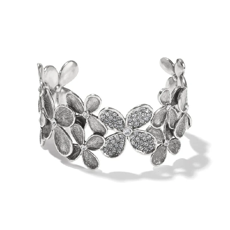 Unique Gemstone Bangles for Women-Everbloom Petals Cuff Bracelet
