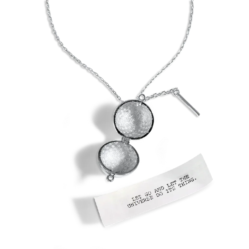 Shop Classic Women's Necklaces & Pendants with a Modern Twist-Sphere + Wand Locket - Silver Shop Classic Women's Necklaces & Pendants with a Modern Twist-Sphere + Wand Locket - Silver
