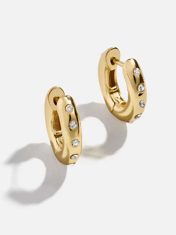 Women's Earrings – Elegant Designs for Every Personality--Megan Earrings - Gold/Pavé