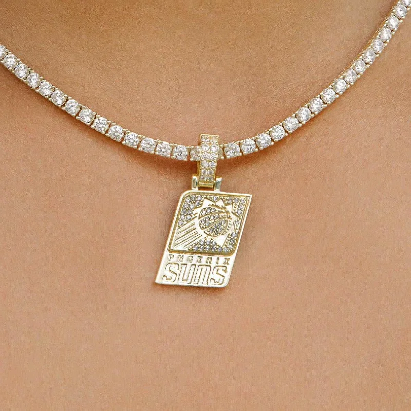 Shop Classic Women's Necklaces & Pendants with a Modern Twist-Phoenix Suns Official NBA Micro Logo Pendant Shop Classic Women's Necklaces & Pendants with a Modern Twist-Phoenix Suns Official NBA Micro Logo Pendant