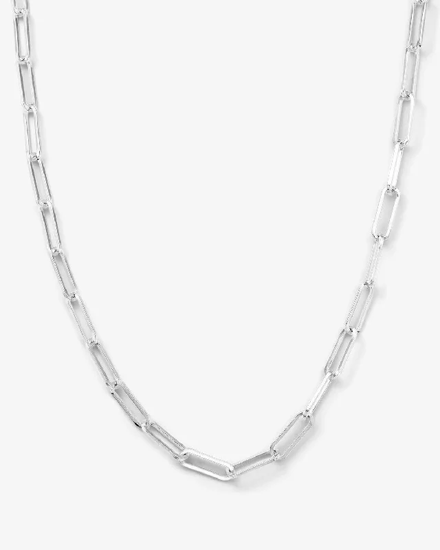 Shop Classic Women's  Necklaces & Pendants with a Modern Twist-Samantha Chain Necklace - Silver