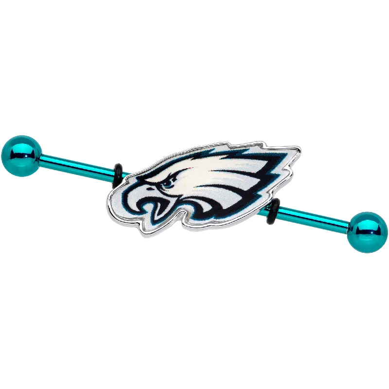 Women's Earrings – Elegant Designs for Every Personality--Officially Licensed NFL Philadelphia Eagles Industrial Barbell