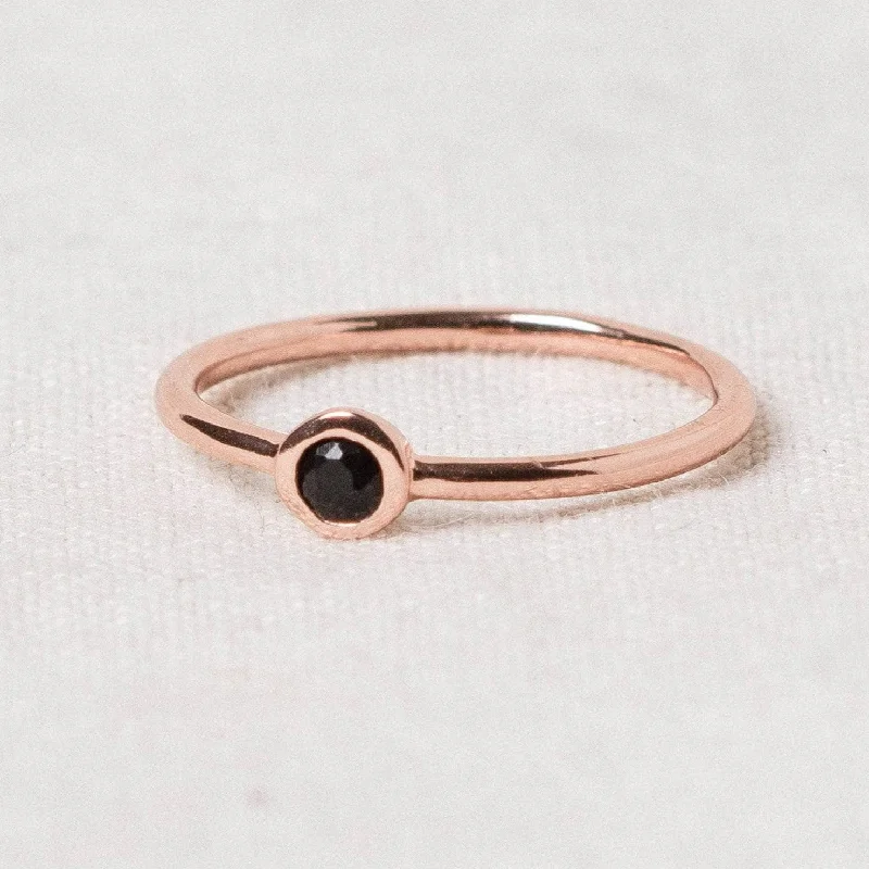 Chic Women's Rings for Fashion-Forward Looks-Black Tourmaline Silver, Gold or Rose Gold Ring Chic Women's Rings for Fashion-Forward Looks-Black Tourmaline Silver, Gold or Rose Gold Ring
