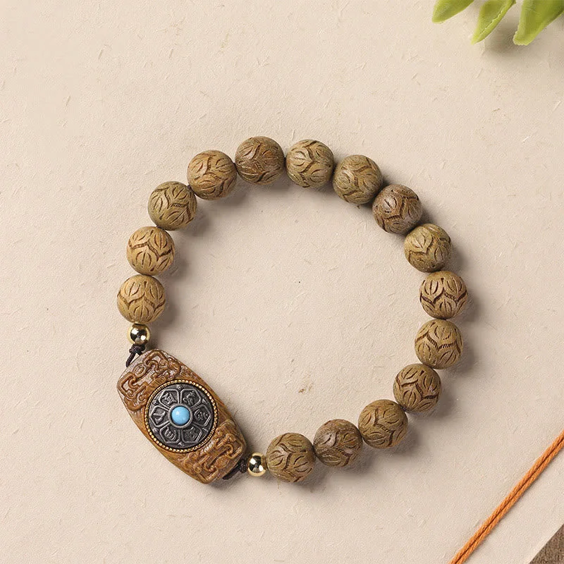 Bracelet for Men with Cross-Buddha Stones Green Sandalwood Ebony Wood Sandalwood Om Mani Padme Hum Soothing Bracelet Bracelet for Men with Cross-Buddha Stones Green Sandalwood Ebony Wood Sandalwood Om Mani Padme Hum Soothing Bracelet