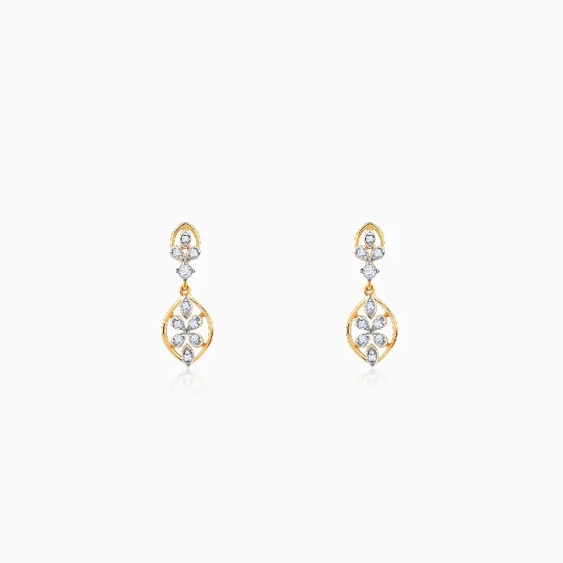 Women's Earrings – Elegant Designs for Every Personality--Gold Pretty Dangler Diamond Earrings Women's Earrings – Elegant Designs for Every Personality--Gold Pretty Dangler Diamond Earrings