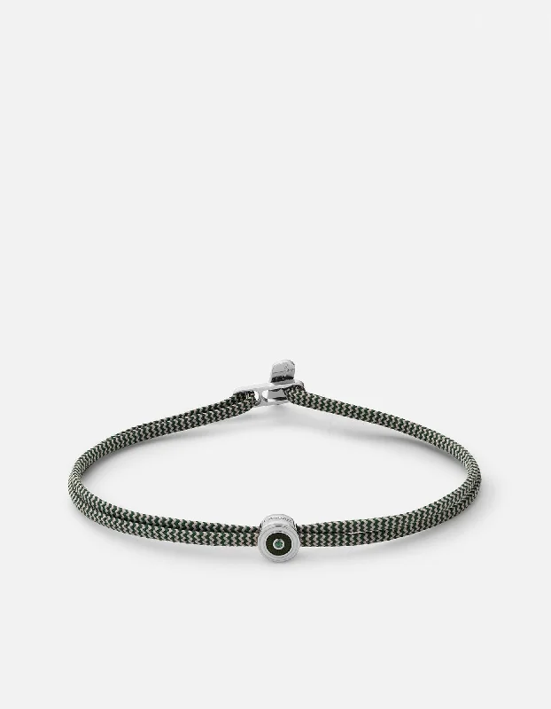 Affordable Bracelets for Men-Opus Chalcedony Metric 2.5mm Rope Bracelet, Sterling Silver/Green Affordable Bracelets for Men-Opus Chalcedony Metric 2.5mm Rope Bracelet, Sterling Silver/Green