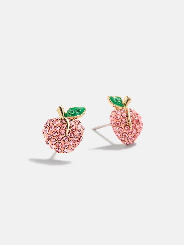 Women's Earrings – Elegant Designs for Every Personality--Peachy Keen Earrings - Peach Stud Earrings