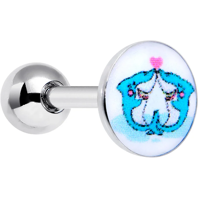 Women's Earrings – Elegant Designs for Every Personality--16 Gauge 1/4 Loving Blue Whales Cartilage Tragus Stud Women's Earrings – Elegant Designs for Every Personality--16 Gauge 1/4 Loving Blue Whales Cartilage Tragus Stud