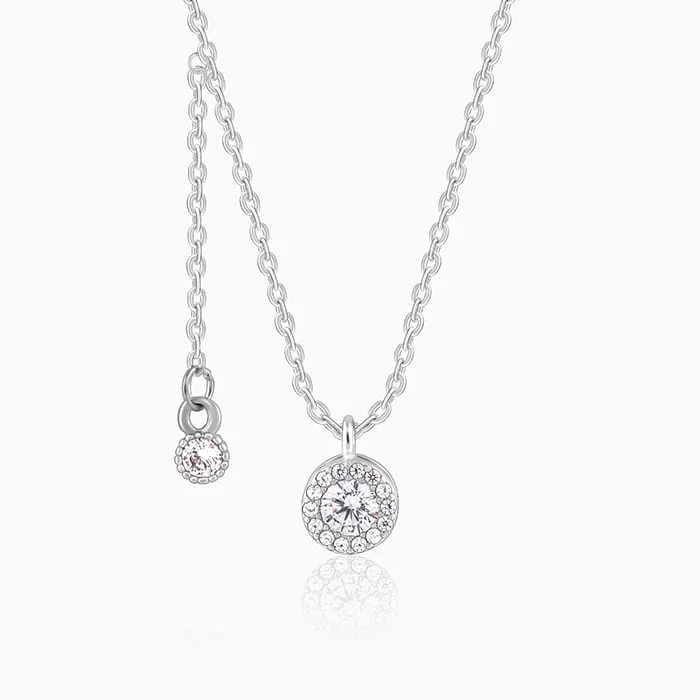 Shop Classic Women's Necklaces & Pendants with a Modern Twist-Silver Drip of Delight Necklace Shop Classic Women's Necklaces & Pendants with a Modern Twist-Silver Drip of Delight Necklace