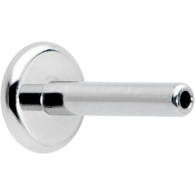 Silver Lip Rings for Subtle Shine16 Gauge 1/4 G23 Titanium Threadless Post Only Labret Tragus