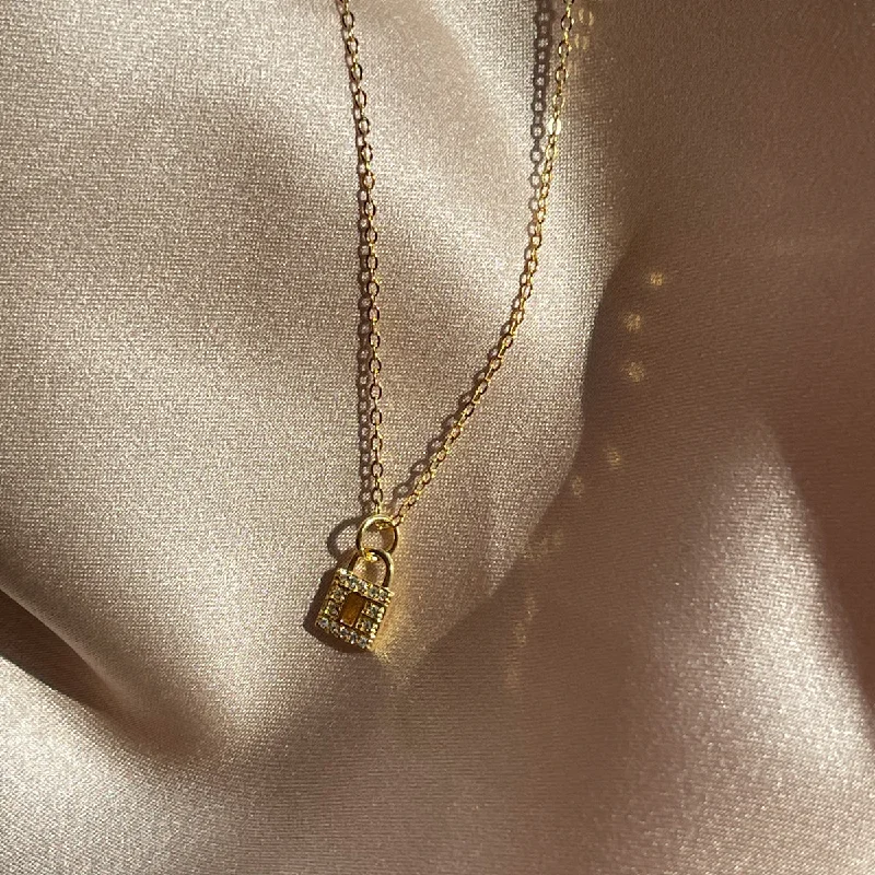 Shop Classic Women's Necklaces & Pendants with a Modern Twist-Locked Up Vermeil Necklace Shop Classic Women's Necklaces & Pendants with a Modern Twist-Locked Up Vermeil Necklace