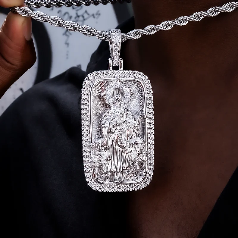 Exclusive Men's Necklaces & Pendants for the Modern Gentleman-Giant Icon Shepherd Pendant in White Gold Exclusive Men's Necklaces & Pendants for the Modern Gentleman-Giant Icon Shepherd Pendant in White Gold