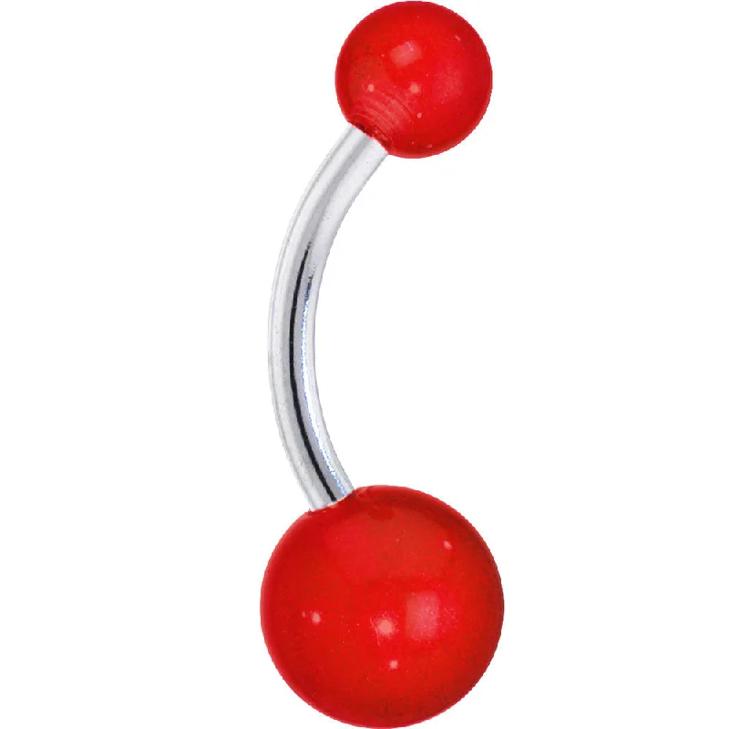 Beautiful Belly Rings with Timeless Beauty -BOLD RED Belly Button Ring