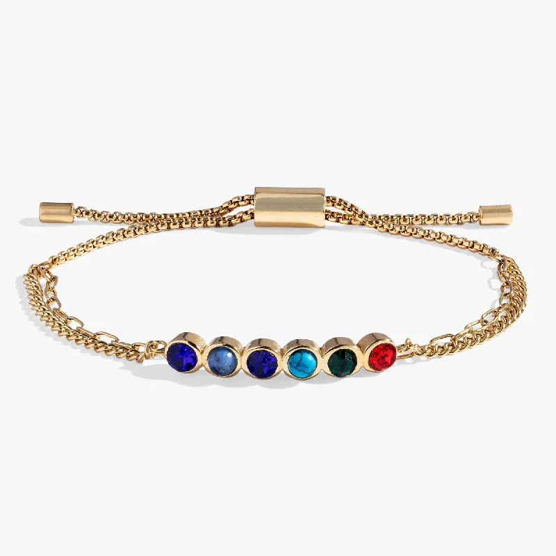 Round Bangle Bracelets for Women-Hidden Message 'Sister' Acrostic Bolo