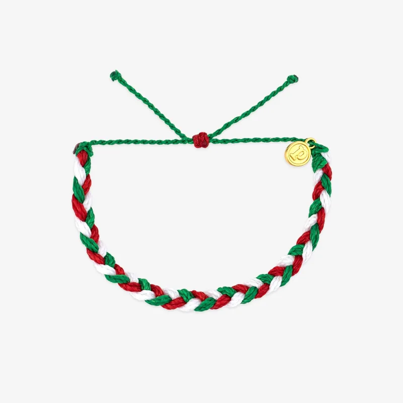 Double Strand Bangles for Women-Under the Mistletoe Braided Bracelet