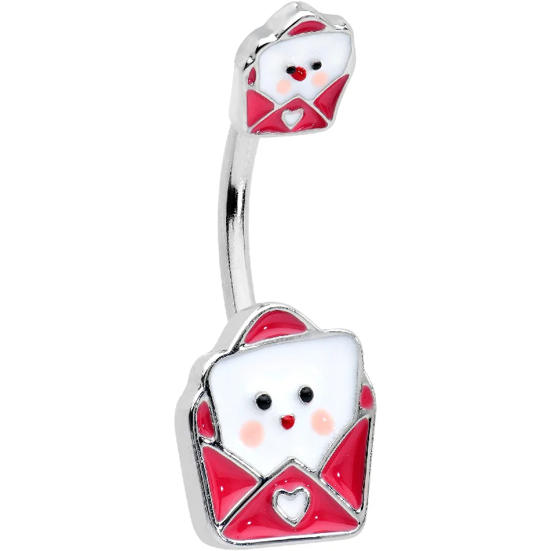 Trendy Belly Rings for Chic Women -Sweet Love Letter Valentines Day Double Mount Belly Ring Trendy Belly Rings for Chic Women -Sweet Love Letter Valentines Day Double Mount Belly Ring
