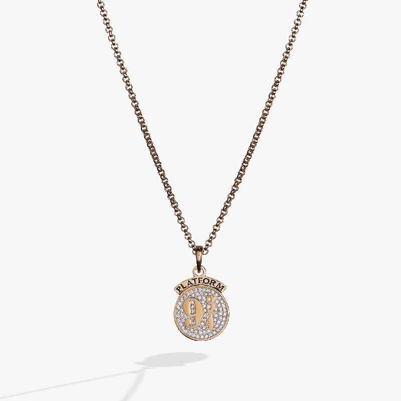 Shop Classic Women's Necklaces & Pendants with a Modern Twist-Harry Potter™ Platform 9 ¾ Necklace Shop Classic Women's Necklaces & Pendants with a Modern Twist-Harry Potter™ Platform 9 ¾ Necklace