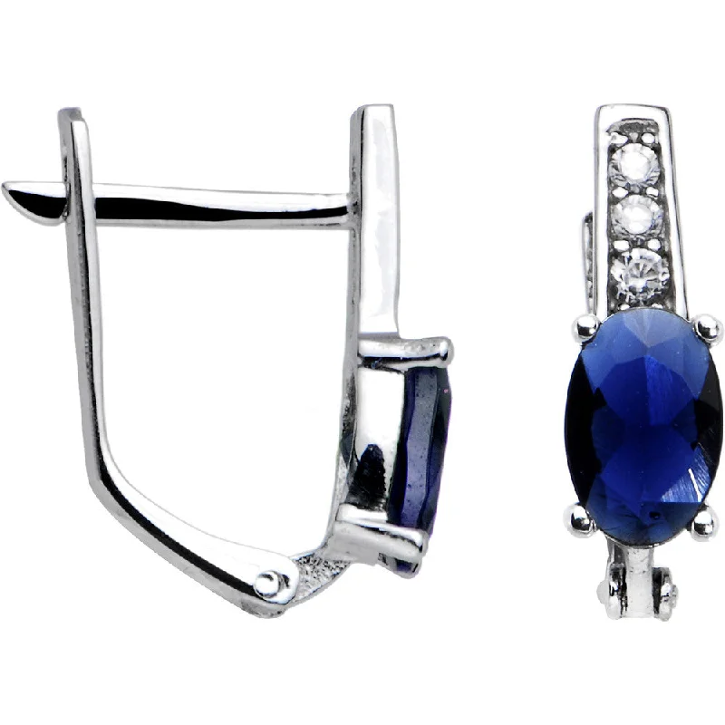 Women's Earrings – Elegant Designs for Every Personality--14kt White Gold CZ September Birthstone Leverback Earrings Women's Earrings – Elegant Designs for Every Personality--14kt White Gold CZ September Birthstone Leverback Earrings