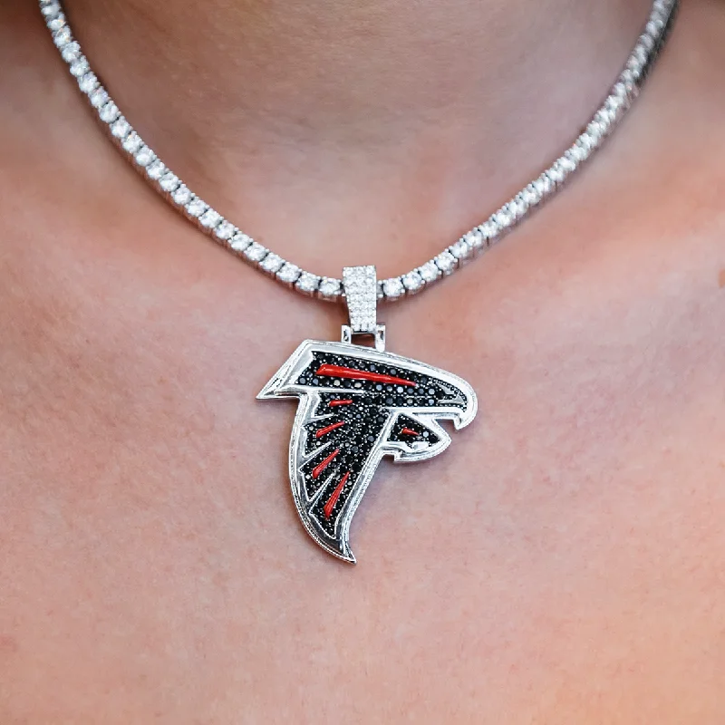 Shop Classic Women's  Necklaces & Pendants with a Modern Twist-Atlanta Falcons Official NFL Pendant