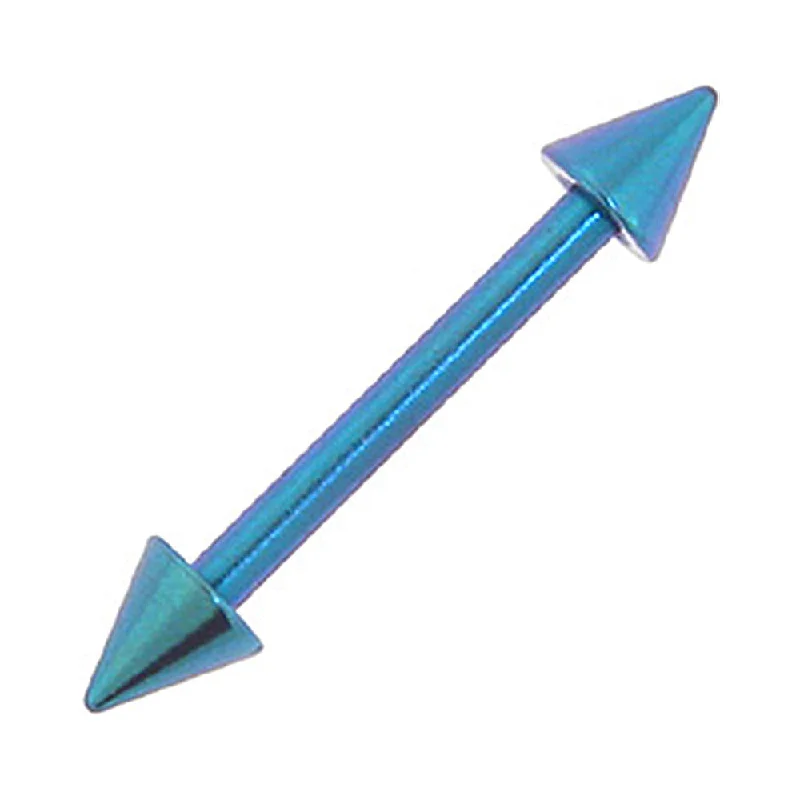 Women's Earrings – Elegant Designs for Every Personality--Solid Titanium Lake Blue Cone Eyebrow Barbell 5/16-3mm Women's Earrings – Elegant Designs for Every Personality--Solid Titanium Lake Blue Cone Eyebrow Barbell 5/16-3mm