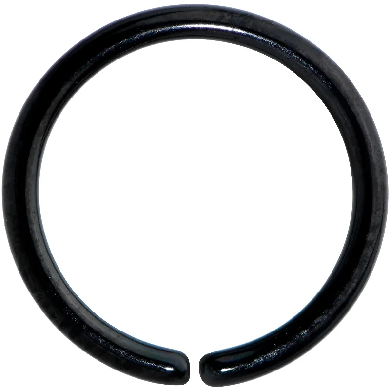 Nose Rings with Flowers -18 Gauge 5/16 Black PVD Grade 23 Titanium Bendable Hoop Ring Nose Rings with Flowers -18 Gauge 5/16 Black PVD Grade 23 Titanium Bendable Hoop Ring