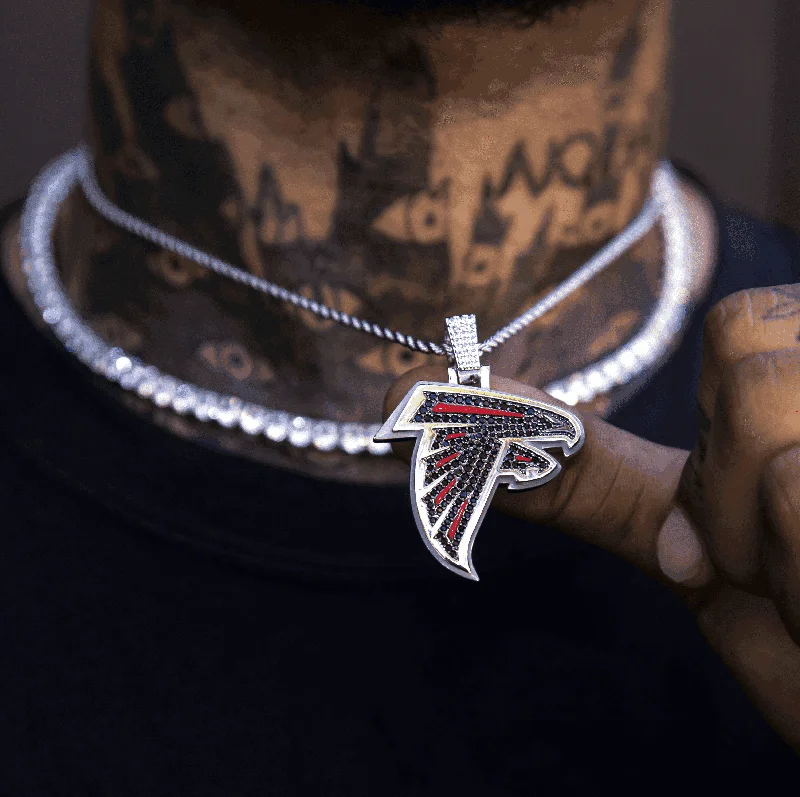 Exclusive Men's Necklaces & Pendants for the Modern Gentleman-Atlanta Falcons Official NFL Pendant Exclusive Men's Necklaces & Pendants for the Modern Gentleman-Atlanta Falcons Official NFL Pendant