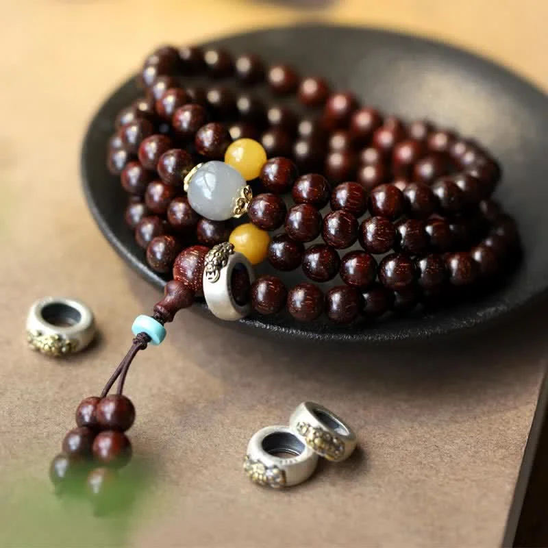 Men's Bracelets with Leather Straps-Buddha Stones 925 Sterling Silver Indian Small Leaf Red Sandalwood Hetian Gray Jade Amber Gold Star Bracelet Men's Bracelets with Leather Straps-Buddha Stones 925 Sterling Silver Indian Small Leaf Red Sandalwood Hetian Gray Jade Amber Gold Star Bracelet