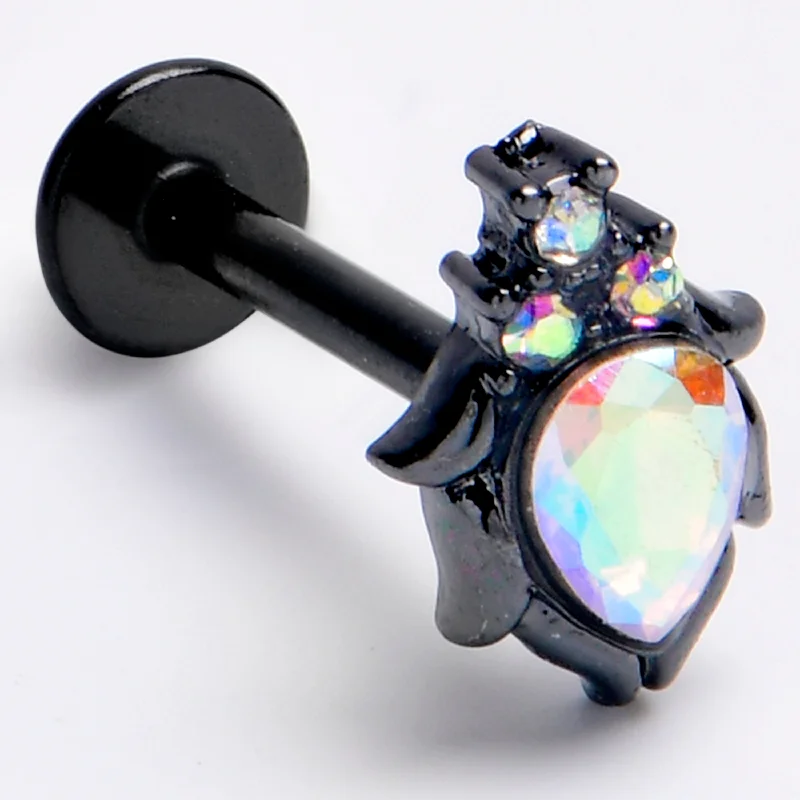 Women's Earrings – Elegant Designs for Every Personality--16 Gauge 5/16 Aurora Gem Black Dream Drop Labret Monroe Tragus Women's Earrings – Elegant Designs for Every Personality--16 Gauge 5/16 Aurora Gem Black Dream Drop Labret Monroe Tragus