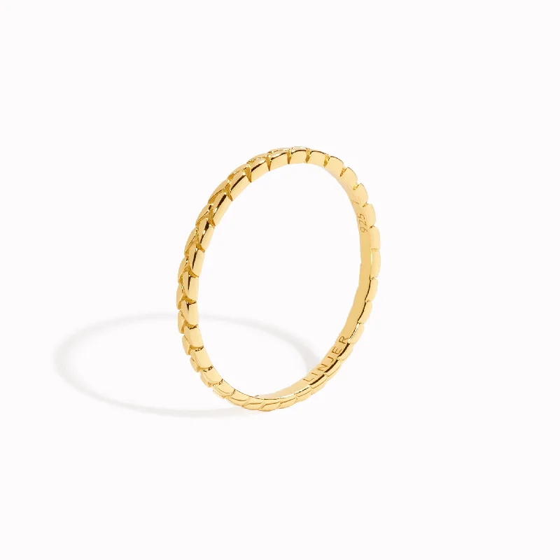 Chic Women's Rings for Fashion-Forward Looks-Braided Ring - Lillian