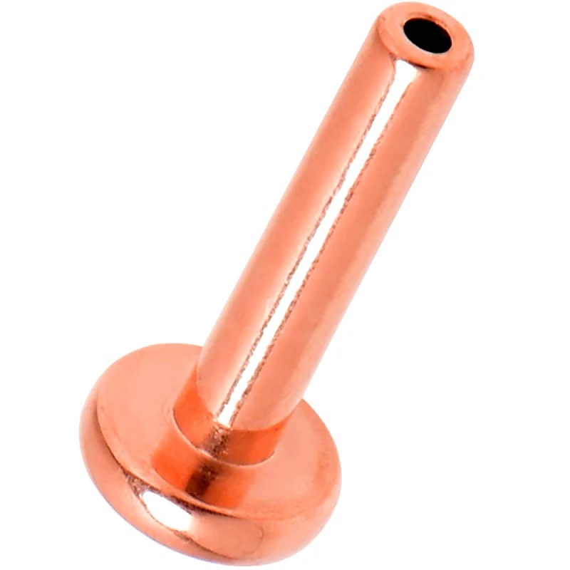 Women's Earrings – Elegant Designs for Every Personality--16 Gauge 1/4 Rosy Tone ASTM F-136 Implant Grade Titanium Threadless Post Only Labret Women's Earrings – Elegant Designs for Every Personality--16 Gauge 1/4 Rosy Tone ASTM F-136 Implant Grade Titanium Threadless Post Only Labret