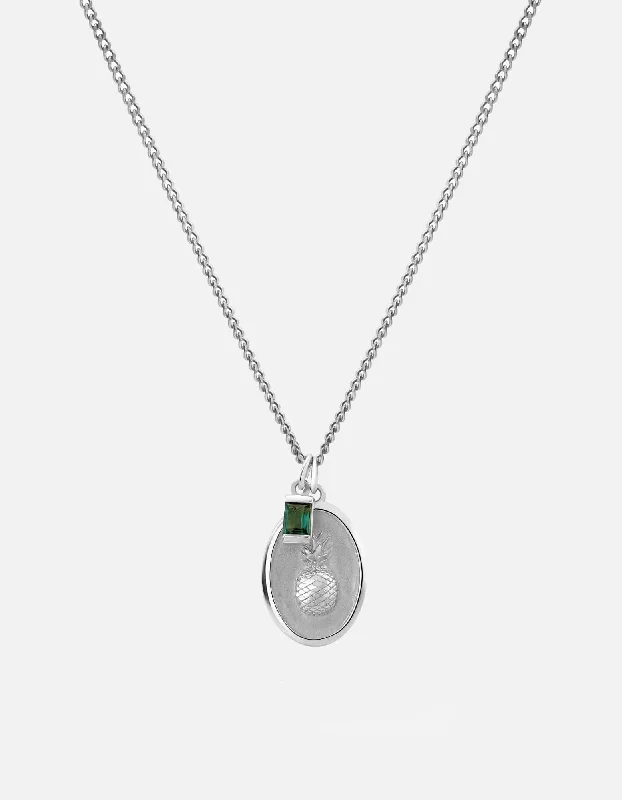 Exclusive Men's Necklaces & Pendants for the Modern Gentleman-Pina Agate Necklace, Sterling Silver Exclusive Men's Necklaces & Pendants for the Modern Gentleman-Pina Agate Necklace, Sterling Silver