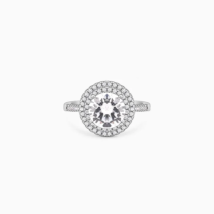 Chic Women's Rings for Fashion-Forward Looks-Silver Zia Ring