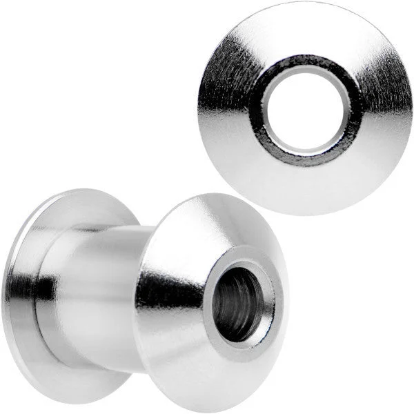 Women's Earrings – Elegant Designs for Every Personality--2 Gauge Stainless Steel Screw Fit Tunnel Set of 2