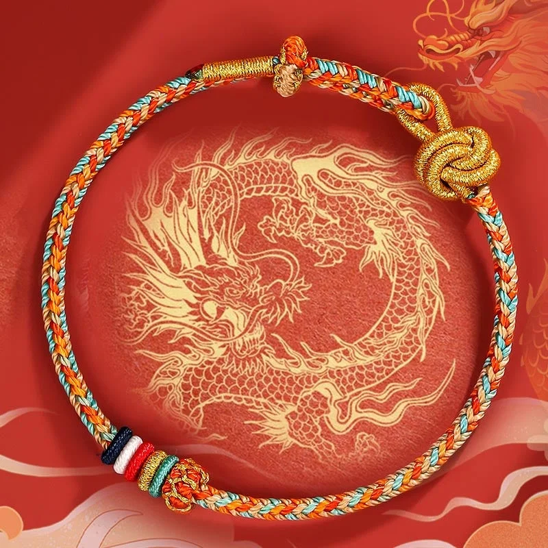 Sleek Gold Bangles for Women-Buddha Stones Handmade Dunhuang Colorful Rope Protection Braid String Bracelet Sleek Gold Bangles for Women-Buddha Stones Handmade Dunhuang Colorful Rope Protection Braid String Bracelet