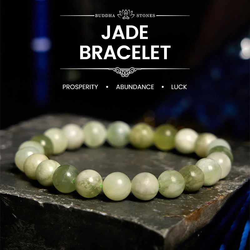 Trendy Bracelets for Men-Buddha Stones Jade Abundance Bracelet