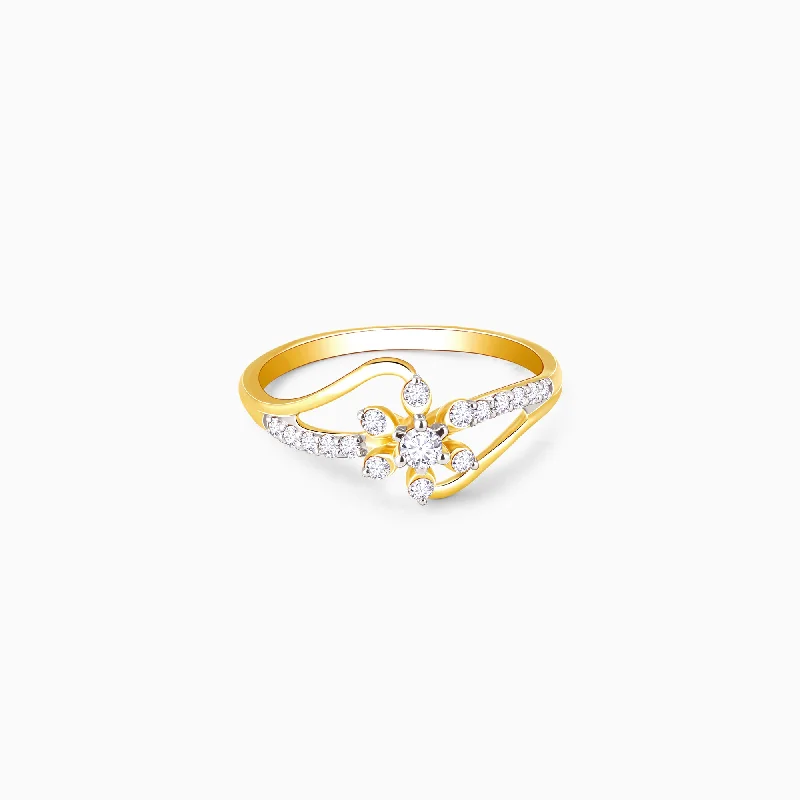 Chic Women's Rings for Fashion-Forward Looks-Gold Seasons Of Life Diamond Ring