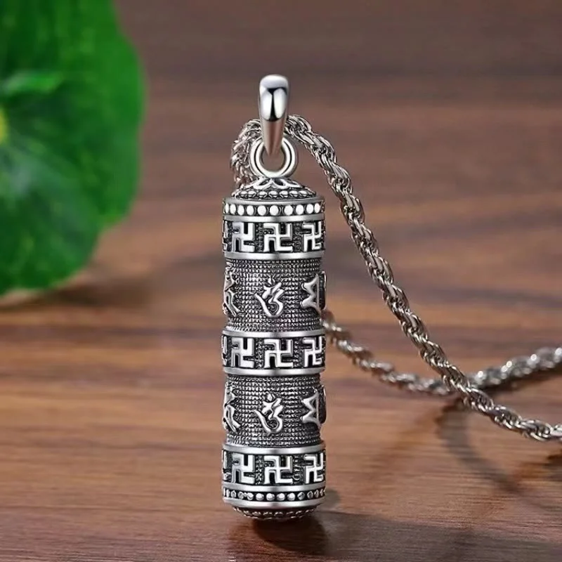 Shop Classic Women's Necklaces & Pendants with a Modern Twist-Buddha Stones Om Mani Padme Hum Swastika Twisted Chain Wisdom Necklace Pendant Shop Classic Women's Necklaces & Pendants with a Modern Twist-Buddha Stones Om Mani Padme Hum Swastika Twisted Chain Wisdom Necklace Pendant