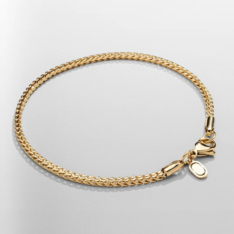 Men's Bracelets for Trendy Fashion Statements-Cali Bracelet (Gold) 2mm