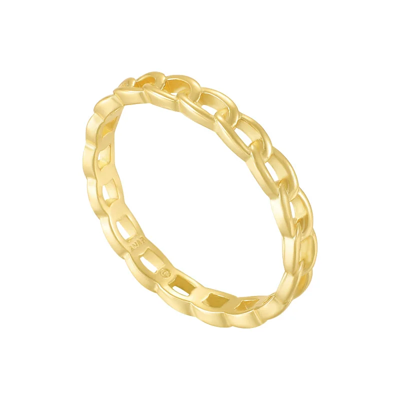 Chic Women's Rings for Fashion-Forward Looks-Chain Reaction Ring
