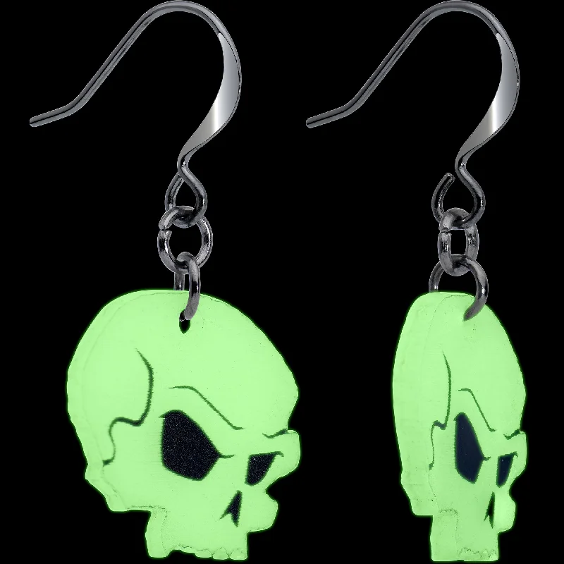 Women's Earrings – Elegant Designs for Every Personality--Creepy Skull Glow in the Dark Halloween Fishhook Dangle Earrings Women's Earrings – Elegant Designs for Every Personality--Creepy Skull Glow in the Dark Halloween Fishhook Dangle Earrings