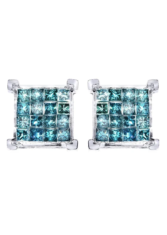 Shop Durable Men's Earrings for Everyday Wear-Diamond Earrings For Men | 2.05 Carats 14K White Gold Shop Durable Men's Earrings for Everyday Wear-Diamond Earrings For Men | 2.05 Carats 14K White Gold