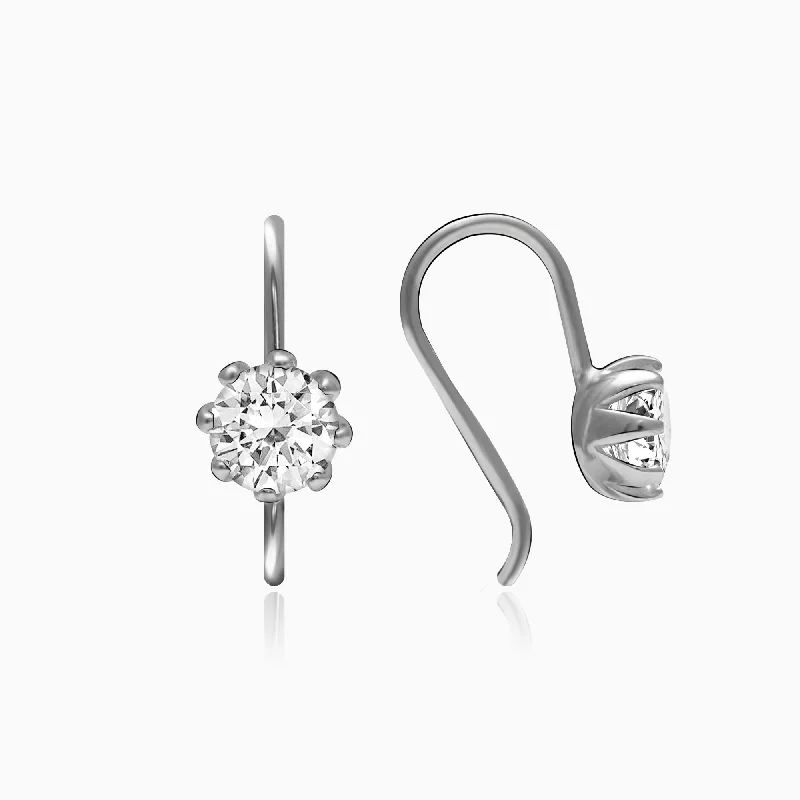 Women's Earrings – Elegant Designs for Every Personality--Silver Zircon Tiny Stud Earrings