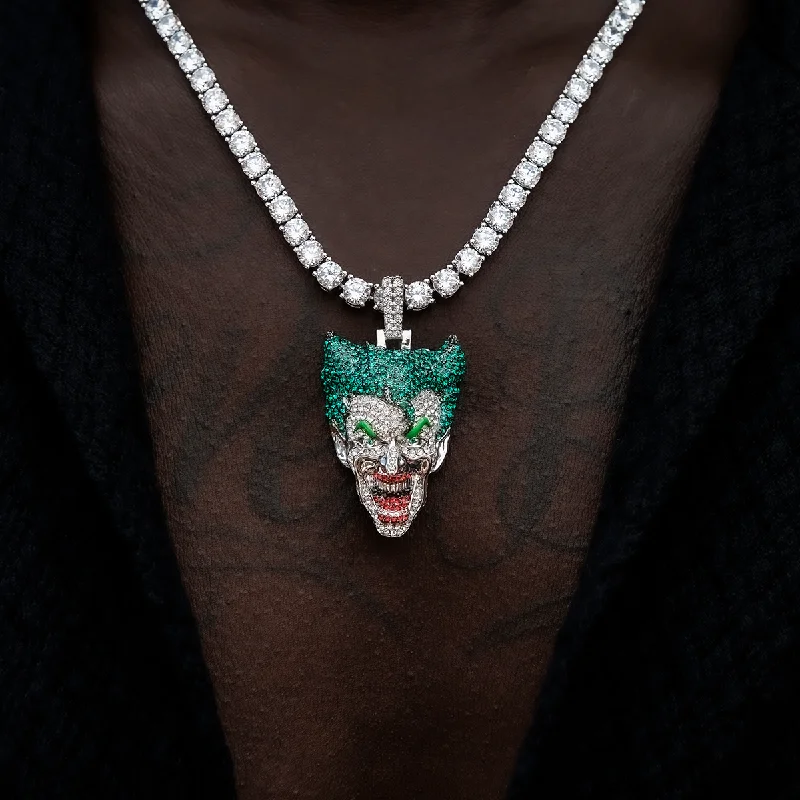 Exclusive Men's Necklaces & Pendants for the Modern Gentleman-Official DC Comics The Joker Pendant Exclusive Men's Necklaces & Pendants for the Modern Gentleman-Official DC Comics The Joker Pendant